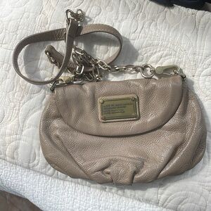 Marc Jacobs Vintage Taupe wBrass Colored Hardware and Removable Crossbody Strap
